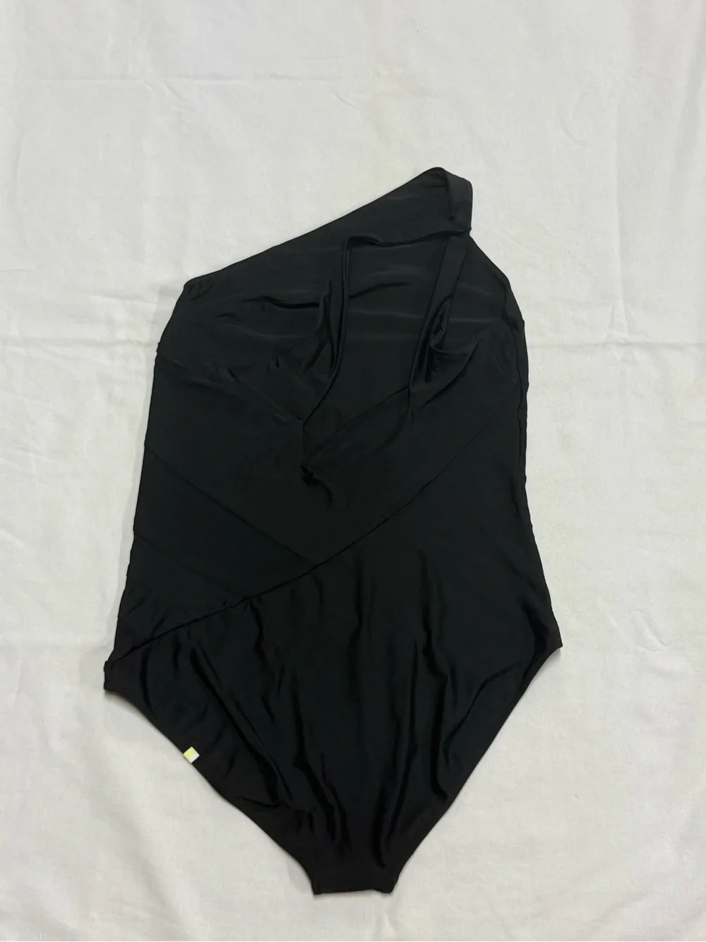 summersalt One-Shoulder Black Swimsuit